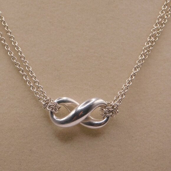 TIFFANY INFINITY NECKLACE - 16 INCHES - Picture 10 of 13